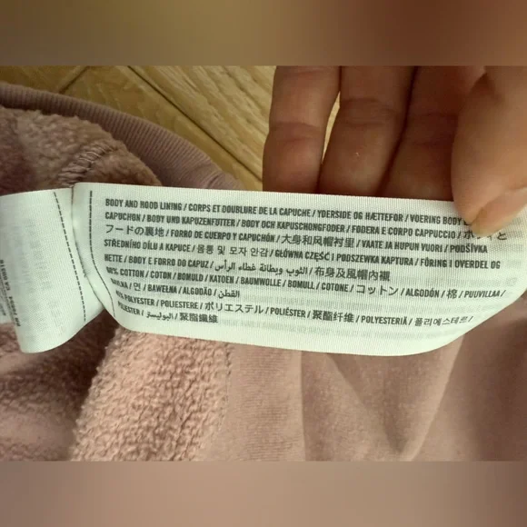 Abercrombie‎ women’s spell out logo sweatshirt size M pink 90’s soft lounge - Picture 7 of 7